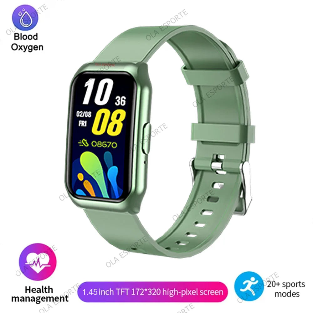 Smart Band For Android IOS Smart Bracelet Women Smartwatch Men Heart Rate Blood Oxygen Waterproof Sport Watch For Ladies +Gift