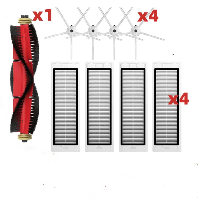 Brush Mops Hepa Filters for Roborock S5 S50 S502 S55 S6 S6 Pure E4 for Robot 1S SDJQR01RR Vacuum Cleaner Accessories