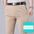 Male Pants Stretch Solid Black Smart Casual Men's Trousers Office Quick Dry Suit Pants New Spring Autumn Korean Straight Pants