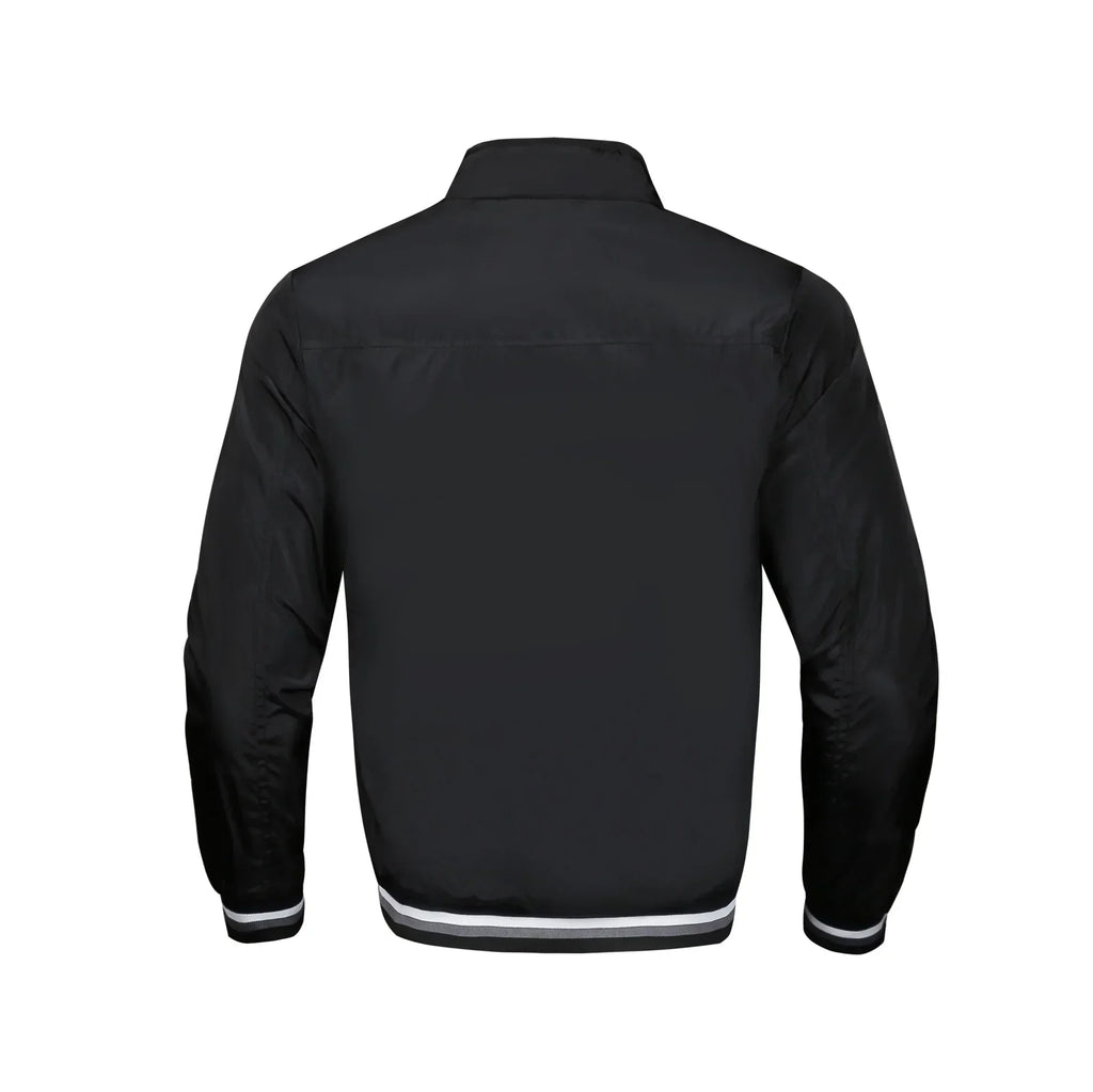 Embroidered Autumn and Winter Men's Stand Collar Casual Zipper Jacket Outdoor Sports Coat Windbreaker Jacket for Men Waterproof