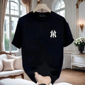 New 2026 Men's Pure Cotton Short Sleeve T-Shirt Fashionable Summer Thin Breathable Comfortable Casual Top for Men And Women