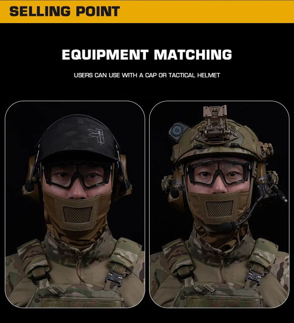 Airsoft Mask for Men Sport Mask Balaclava Headgear Full Face Protection Knight Headwear for Paintball Hunting Sport Cycling