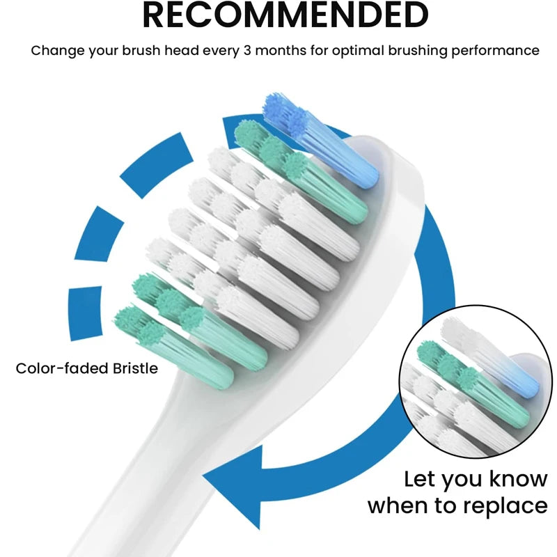Electric Toothbrush Replacement Heads Cleaning Brush Heads For AquaSonic Black Series Vibe Series Black Series Pro Toothbrush