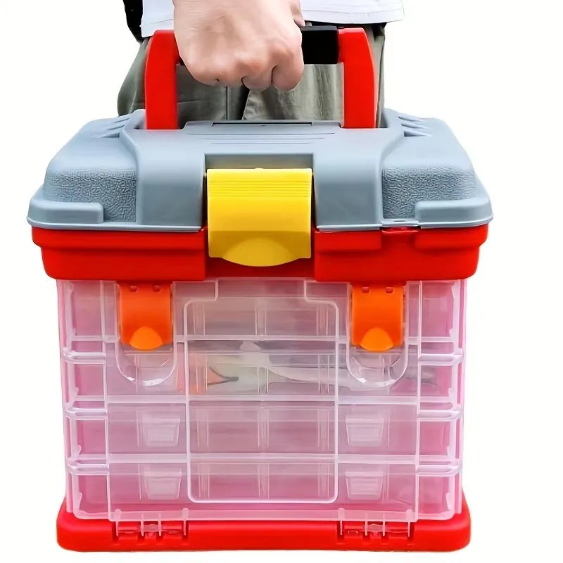 Multifunction Fishing Tackle Box Portable Lure Accessory Storage Box Angling Tool Case Handheld Organizer for Fishing Gear