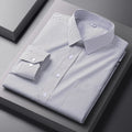Men Formal Shirt Long Sleeve Office Solid Color Fashion Business Pocket Social Office Blue White Shirts Men's Clothing S-5XL
