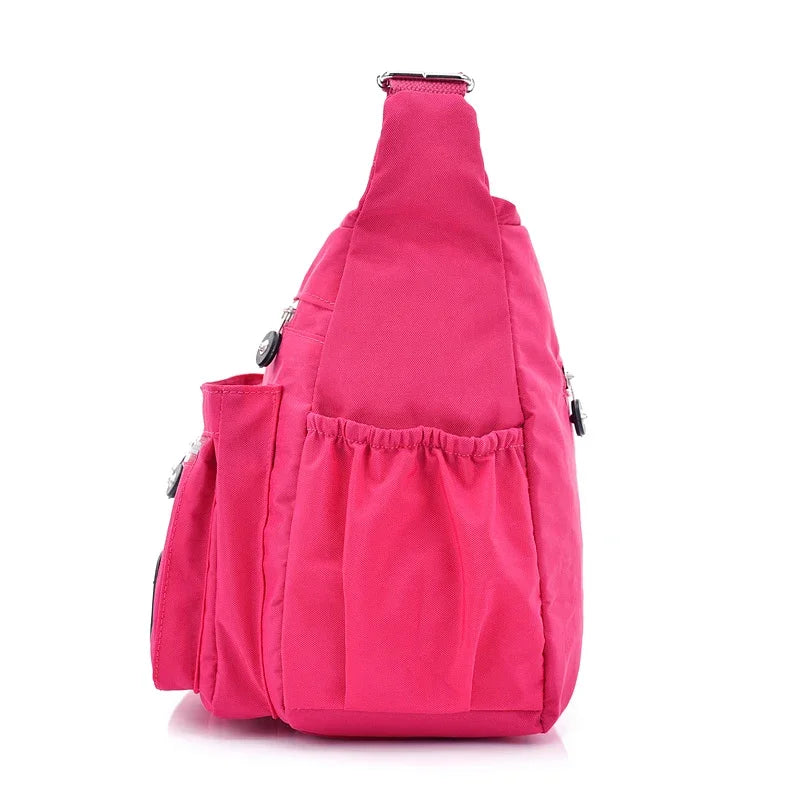 Women Nylon Shoulder Bags Female Solid Zipper Luxury Female Handag Designer Messenger Bags Summer Beach Crossbody Bag Sac A Main