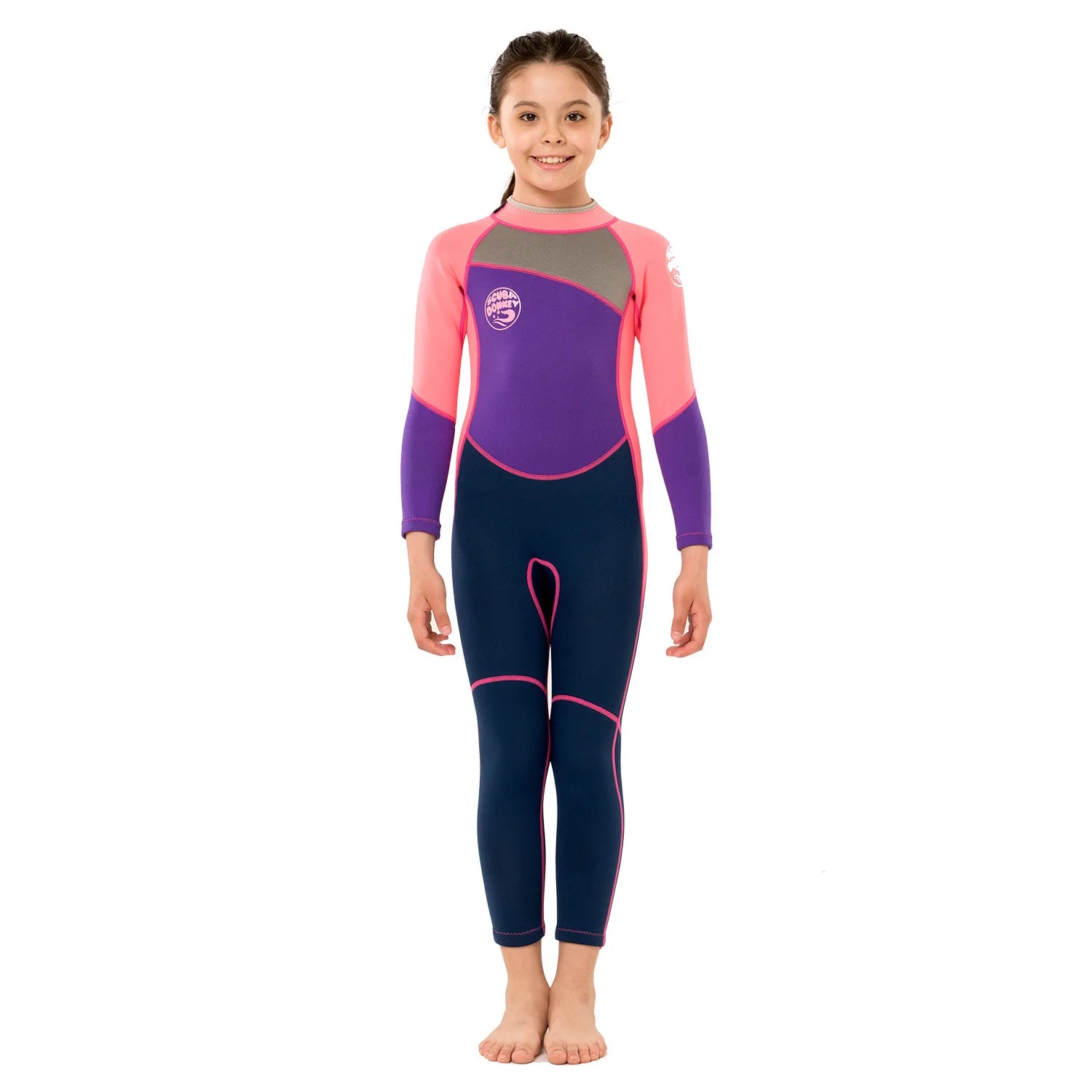 Hisea Childen Wetsuits 2.5mm Neoprene Elastic Swimming Surfing Spearfishing Suit Wetsuit Boys Swimsuit Equipent Diving Equipment