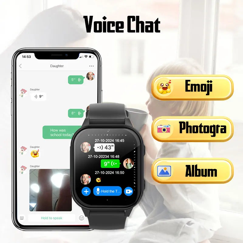 4G Smart Watch Kid SOS GPS WiFi Wristwatch Whatsapp KT19Pro MAX Android8.1 with Video Call Camera Monitor Children smartwatch
