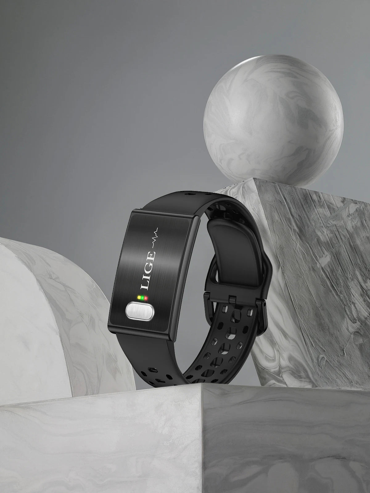 LIGE Fitness Tracker ECG+PPG SpO2 Sport Smart Bracelet Body Fat BMI Heart Rate Blood Pressure Monitor Pedometer Smartwatch Band