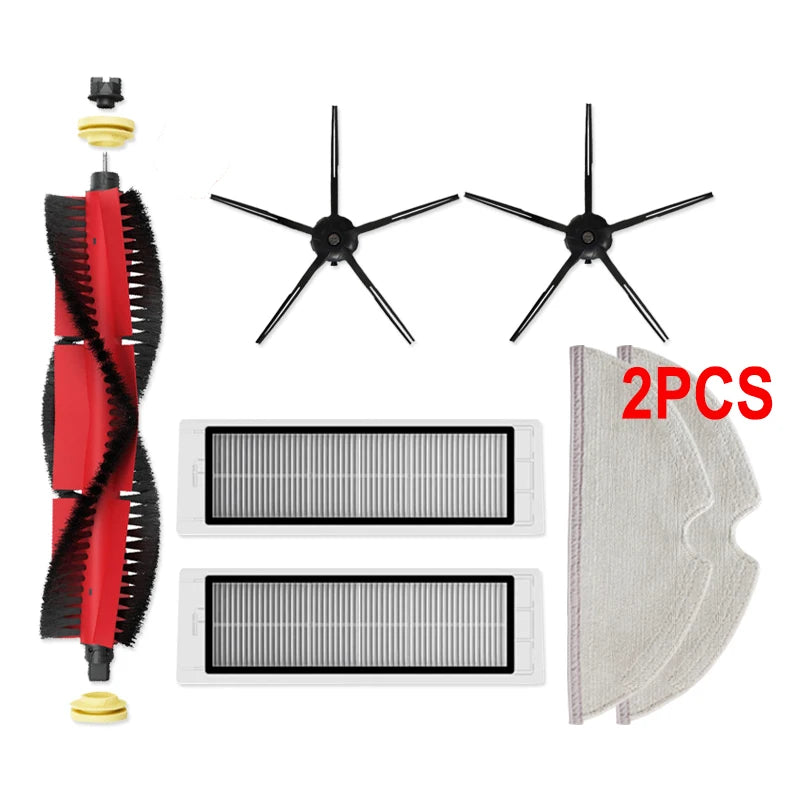 Brush Mops Hepa Filters for Roborock S5 S50 S502 S55 S6 S6 Pure E4 for Robot 1S SDJQR01RR Vacuum Cleaner Accessories