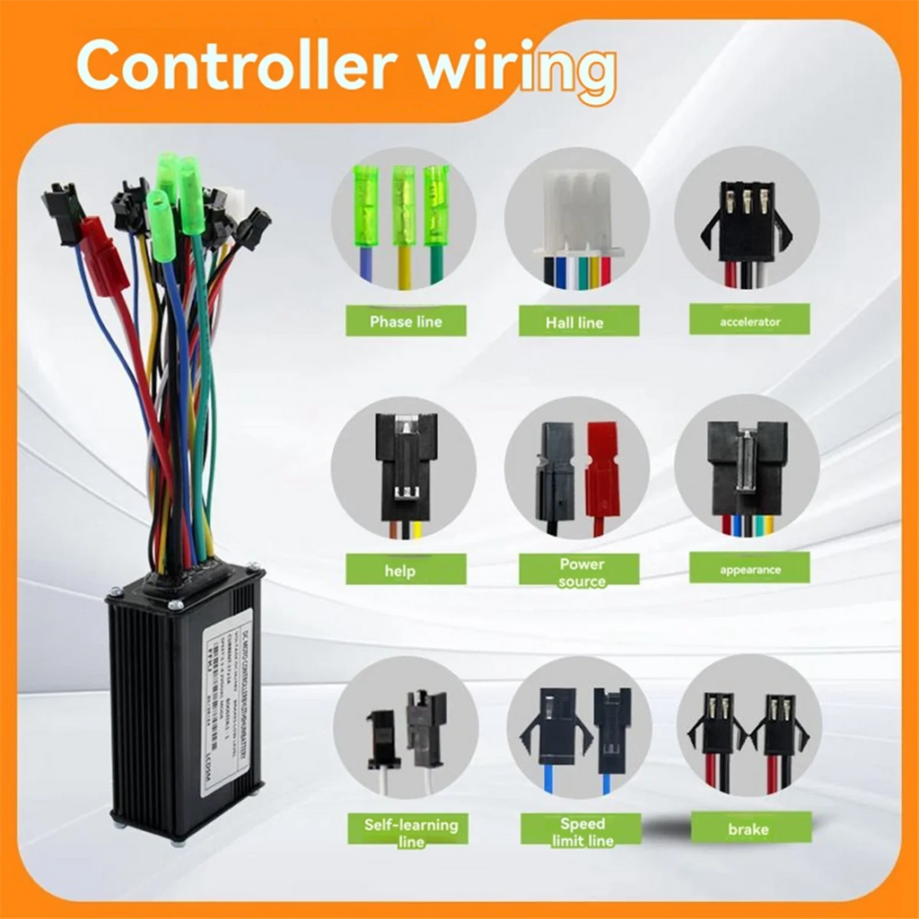 Three Mode Ebike Sine Wave Controller 17A with Speed Limit Function S869 LCD Display Electric Bike Part