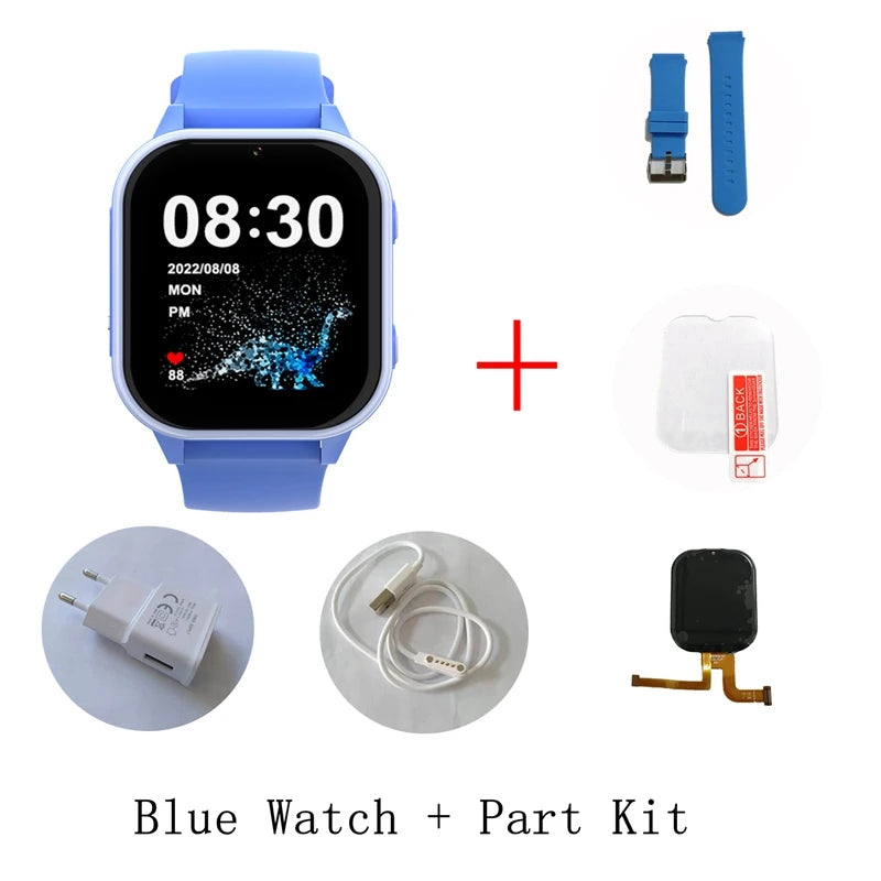 4G Smart Watch Kid SOS GPS WiFi Wristwatch Whatsapp KT19Pro MAX Android8.1 with Video Call Camera Monitor Children smartwatch