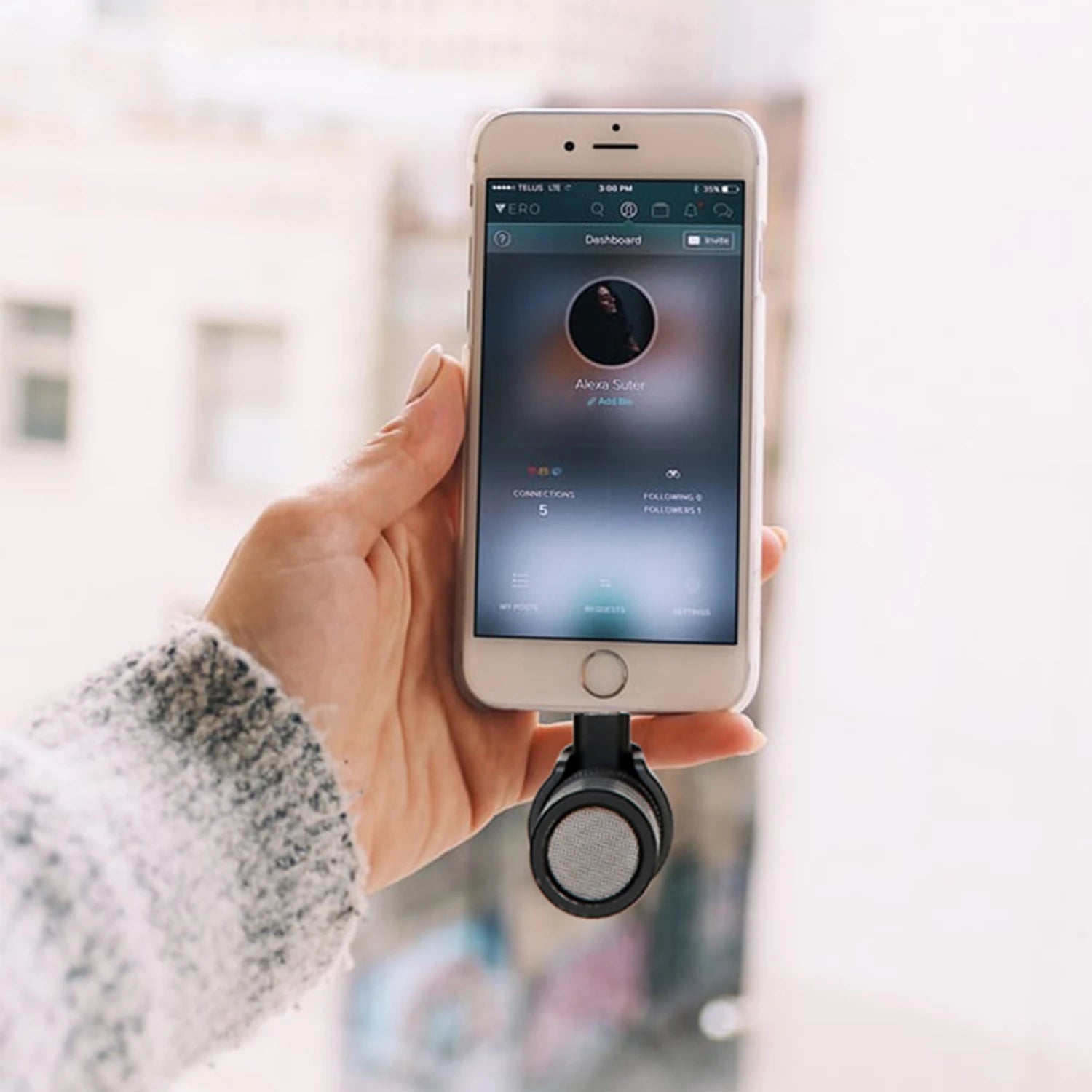 Saramonic SmartMic + Di/UC Tipe-C Rigtinggewende Mikrofoon met Skuimwindskerm vir IOS iPhone 13 11 7 7 plus Android-slimfone