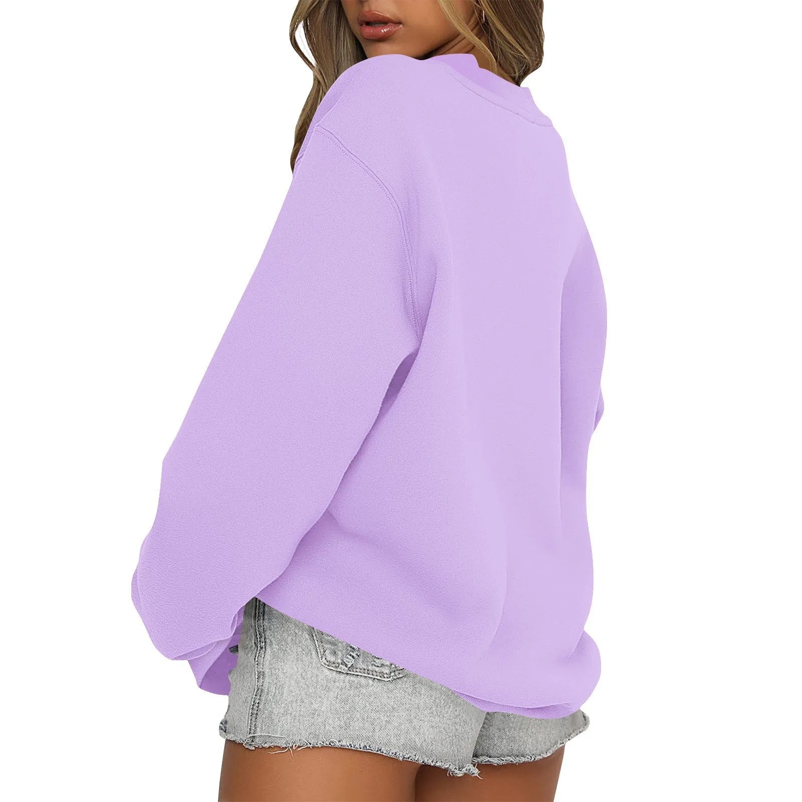 Womens Sweatshirts Oversized Crewneck Y2K Hoodies Fall Fashion 2025 Teen Girls Clothes Cute Winter Pullover Sweater