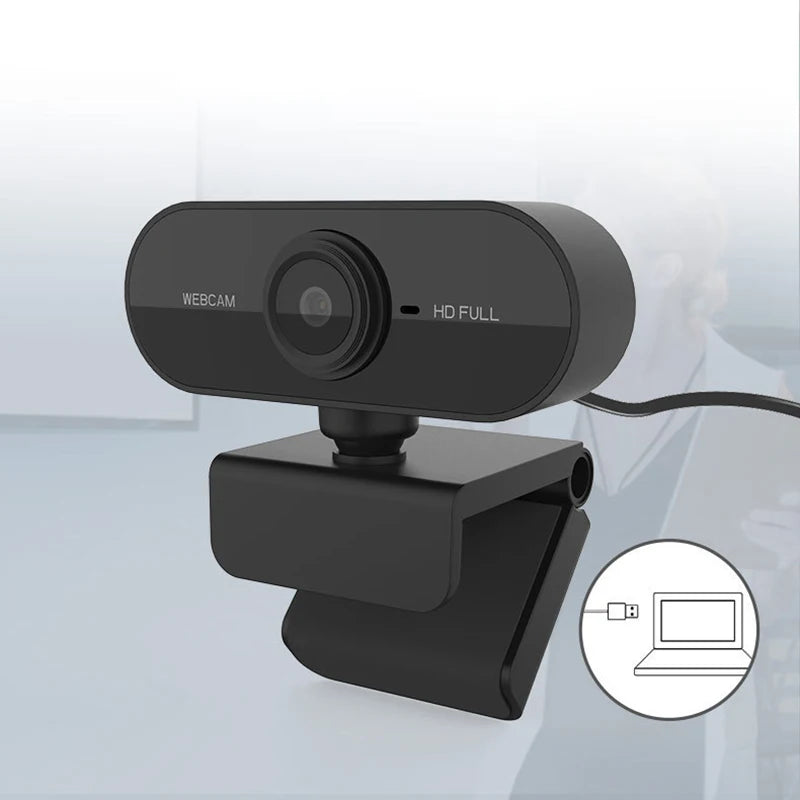 Elough 2K HD Webkamera vir Rekenaar Skootrekenaar Mini USB Webkamera met Mikrofone Webkamera vir YouTube Skype
