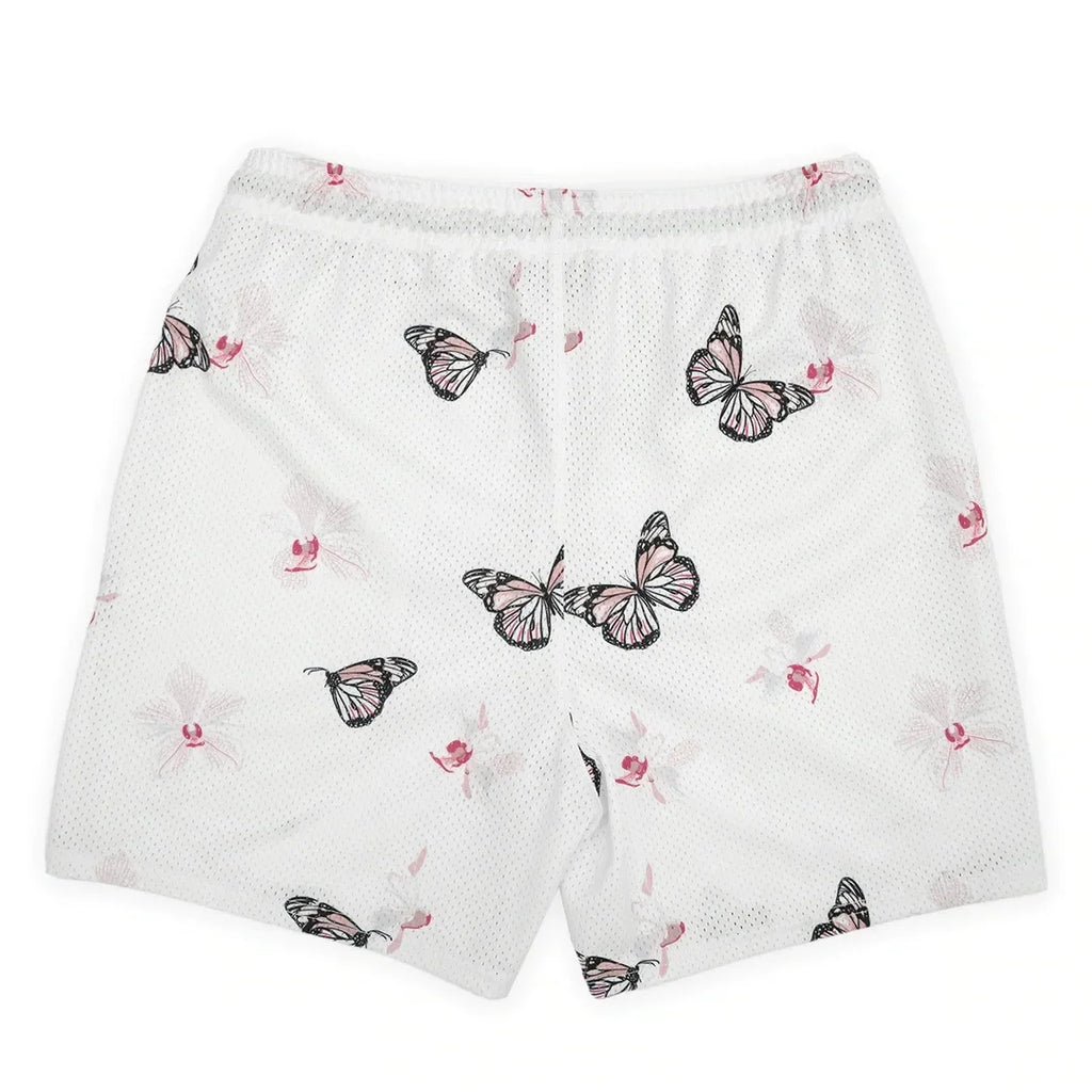 Summer New men short pant Rose Design Casual Shorts Street Hip Hop Fitness Polyester Fast Dry Breathable Embroidery Men Shorts