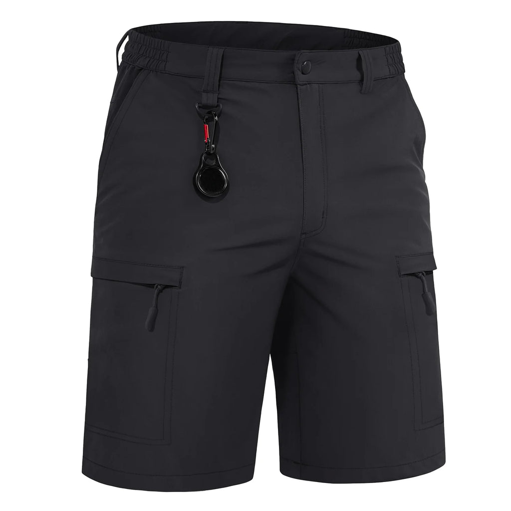 TACVASEN Summer Moisture Wicking Casual Shorts Mens Cargo Work Shorts Running Jogging Sports Bottoms Nylon Rip-Stop Short Pants
