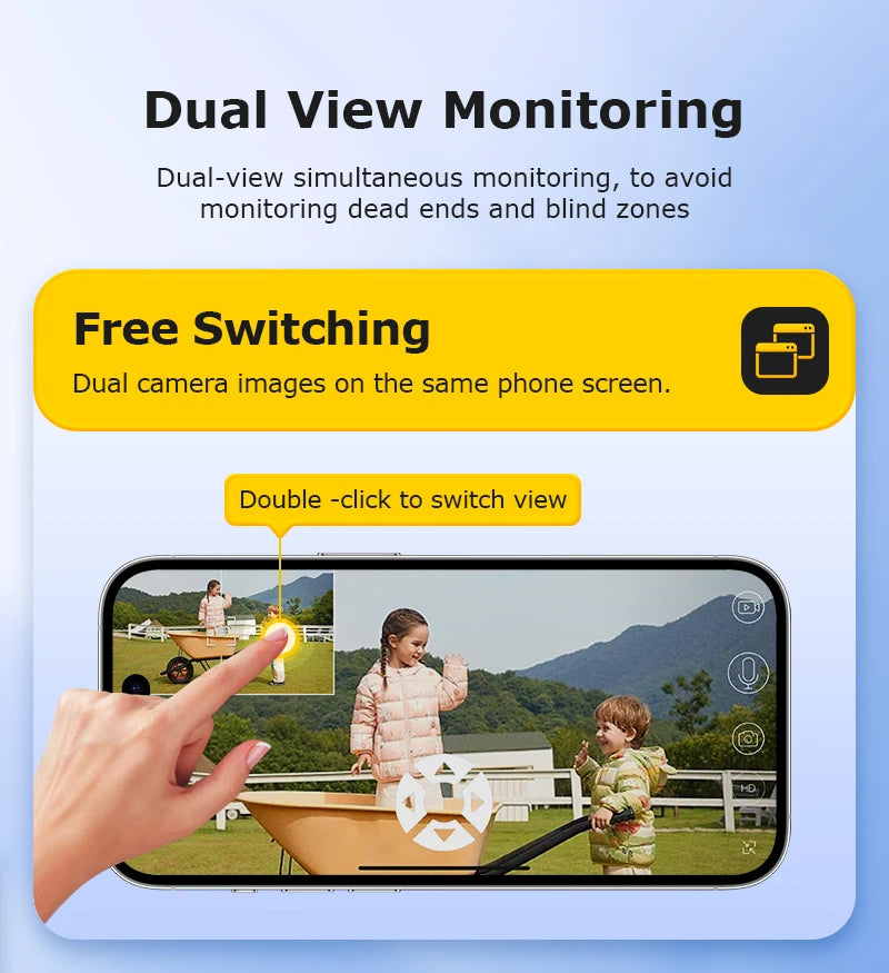 12MP 50X Zoom Dual Lens 4G SIM Solar Camera WIFI Outdoor Surveillance PTZ Human Detection Recording Security Night Vision Camera
