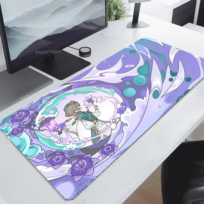 Genshin Impact Mouse Pad Yae MikoGamer Mousepads Gaming Mousepad Keyboard Mat Large  Mouse Pads Big Computer Desk Mats Anime