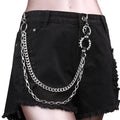 Punk Pants Chain Pentagram Keychains for Men Women Jean Trouser Biker Chains Harajuku Goth Jewelry Gothic Rock Emo Accessories