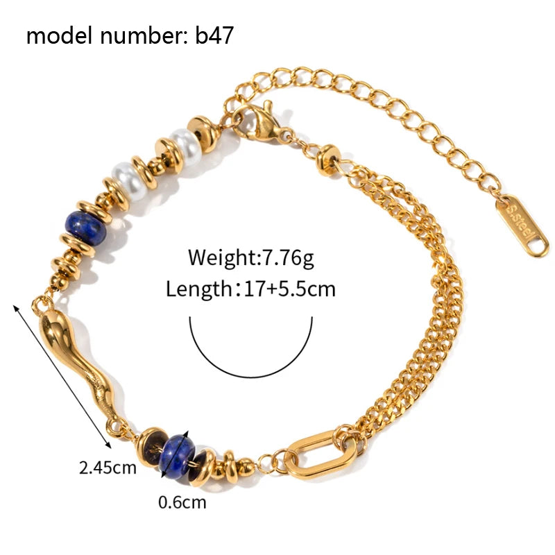 2026 Classic Snake Chain Bracelets Women Trend Gold Plated Stainless Steel Cuban Chain Bracelet Trendy Female Gifts Jewelry