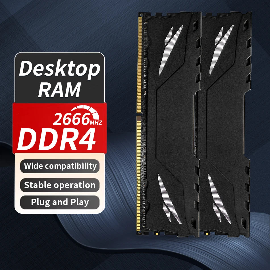 ENVINDA Memoria Ram DDR4 8gb 16gb 2666mhz 3200mhz DDR4 Rekenaargeheue 288pen Udimm XMP2.0 Hitteklep vir Moederbord