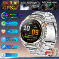 New Military GPS Sports Smart Watch Men Support GNSS Swim 3ATM Waterproof Compass Altimeter BT Call Outdoor Sports Smart Watch