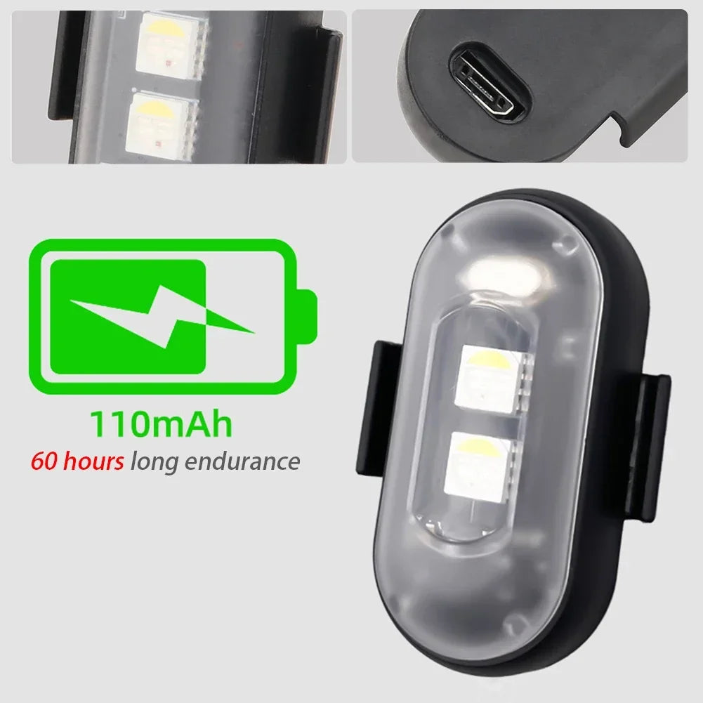 RGB Led Scooter Flitsligte Fiets LED Flitsposisie Draadlose Lig Vliegtuig Helikopter Waarskuwingsligte Toebehore