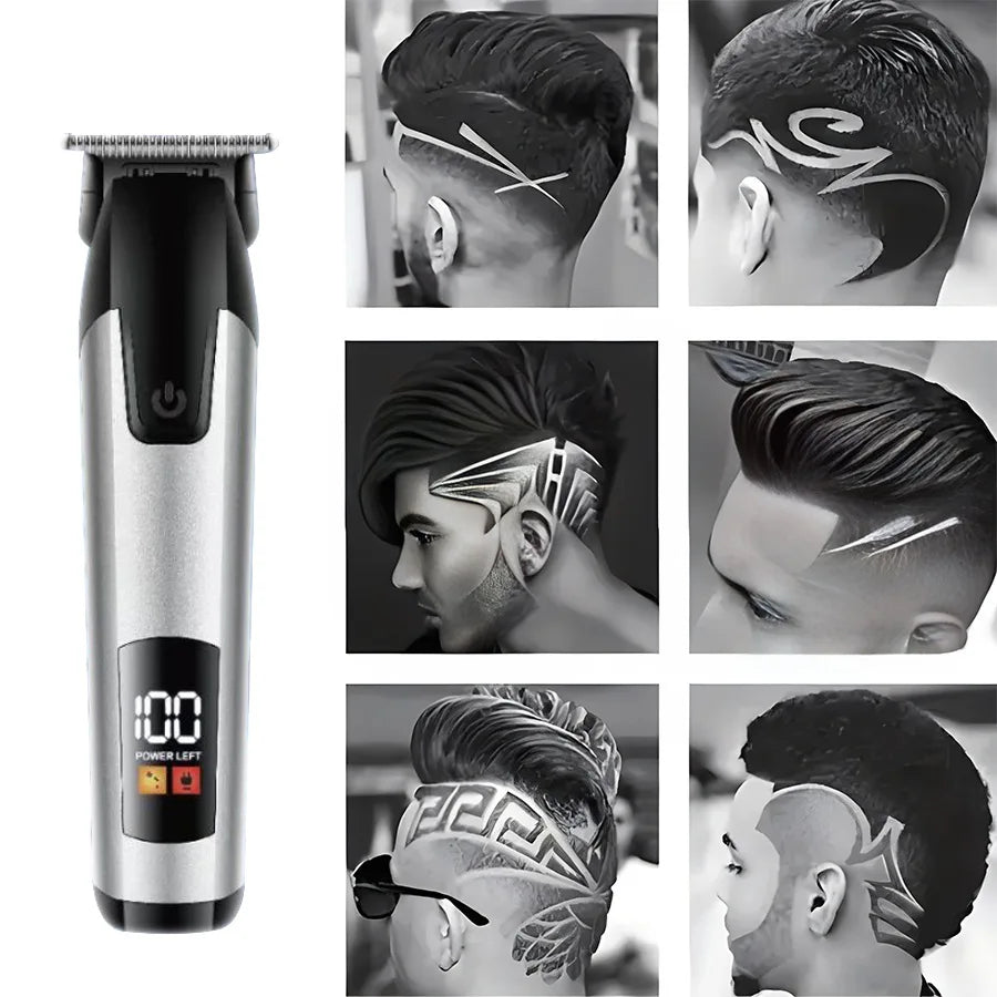 Hair Clipper New Men's Hair Trimmer Beard for Men Hair Clipper Rechargeable Electric Trimer Zero Gap Haircut Kit Machine Shaver