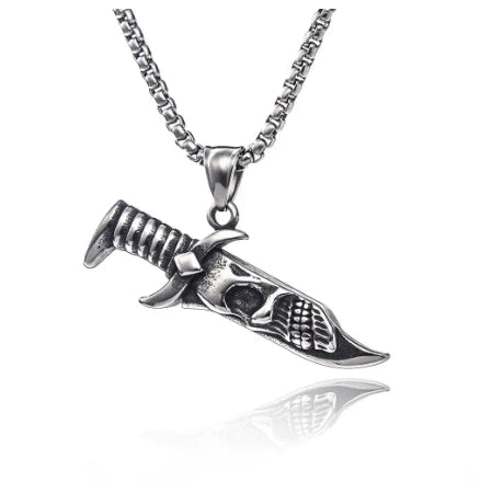 Stainless steel retro eagle hunting necklace titanium steel eagle men's pendant pendant pendant