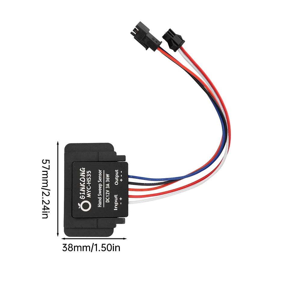 DC 12V 3A 36W LED Dimmer Switch Hand Scan Dimmer Sensor Switch Infinite dimming For Bathroom Mirror Light Backlight Decoration