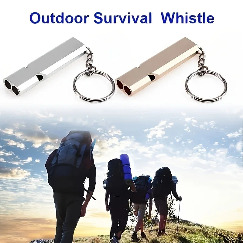 1 portable survival whistle keychain: the perfect EDC device for outdoor camping, travel, hiking, and mountaineering!