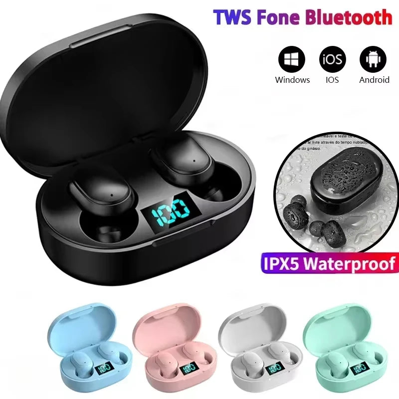 E6S Draadlose Bluetooth-oorfone TWS Bluetooth-koptelefoon Draadlose oordopjes Geraasdempende oorfone met mikrofoonhoofstukke