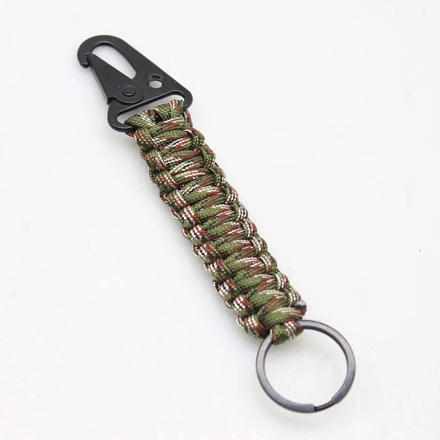4 Styles Men Paracord Keychain Selected High Quality Outdoor Hiking Umbrella Ropes Adventure Camping Backpack Ornament Pendant