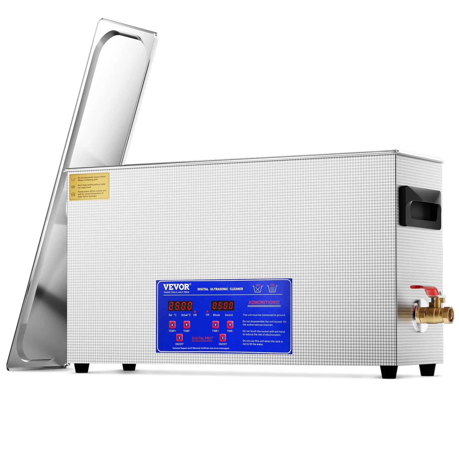 SucceBuy 10L Ultrasonic Cleaner 300W 40kHz Professional Ultrasound Cleaning Machine with Timer & Heater for Gun Automotive Parts