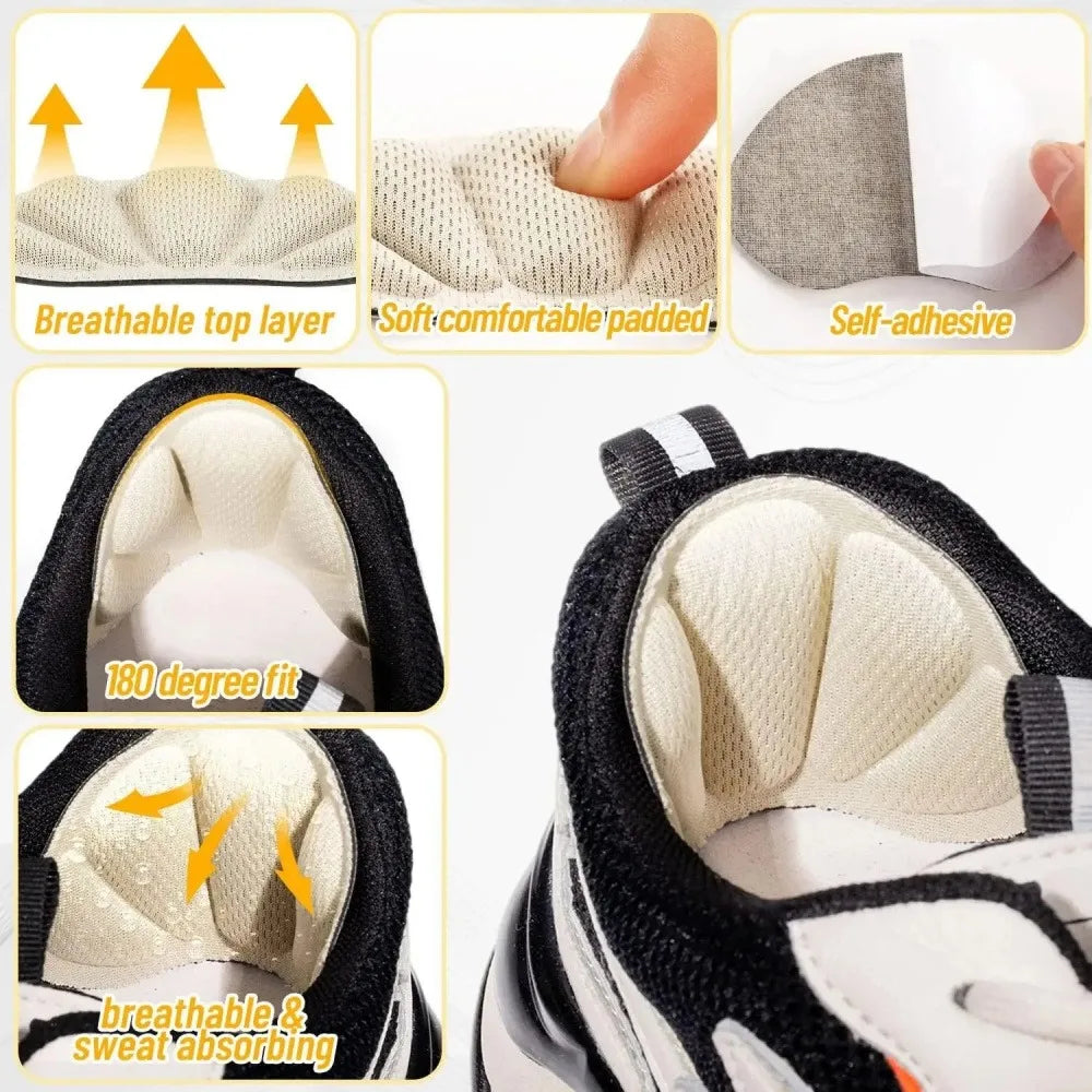 Sports Shoes Patches Adjustable Size Heel Pad Pain Relief Cushion Insert Insole Heels Protector Adhesive Back Stickers Shoe Pad