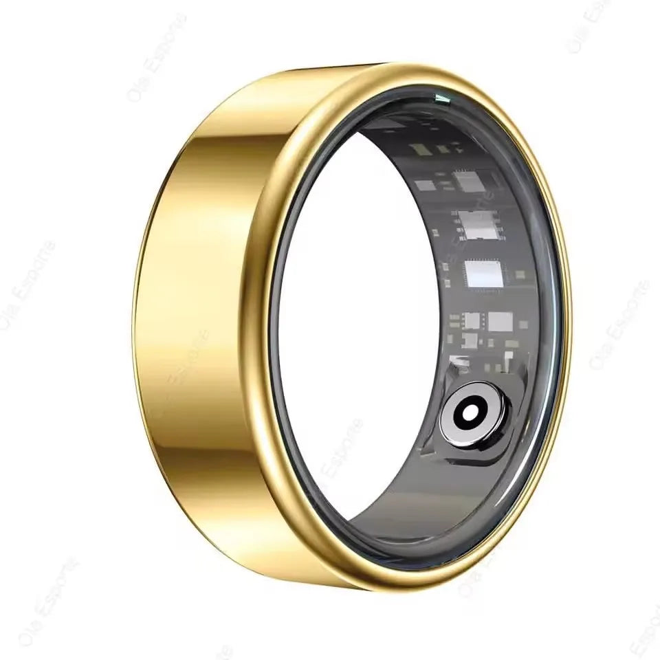 Smart Ring Men Women with Charging Case,Heart Rate Blood Oxygen,Skin Temperature Monitor,5ATM Waterproof For Android iOS