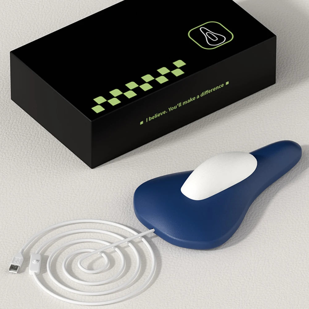 Electric Pelvic Floor Strengthening Muscle Exerciser Ergonomic Kegel Fitness Training Device Rechargeable for Physical Therapy