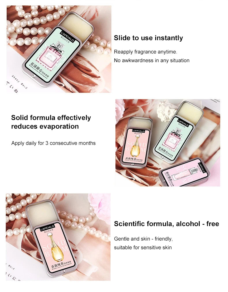 Vroue Liggaam Feromoon Parfum Soliede Balsem Langdurige Geur Liggewig Geur Draagbare Soliede Parfum Balsem