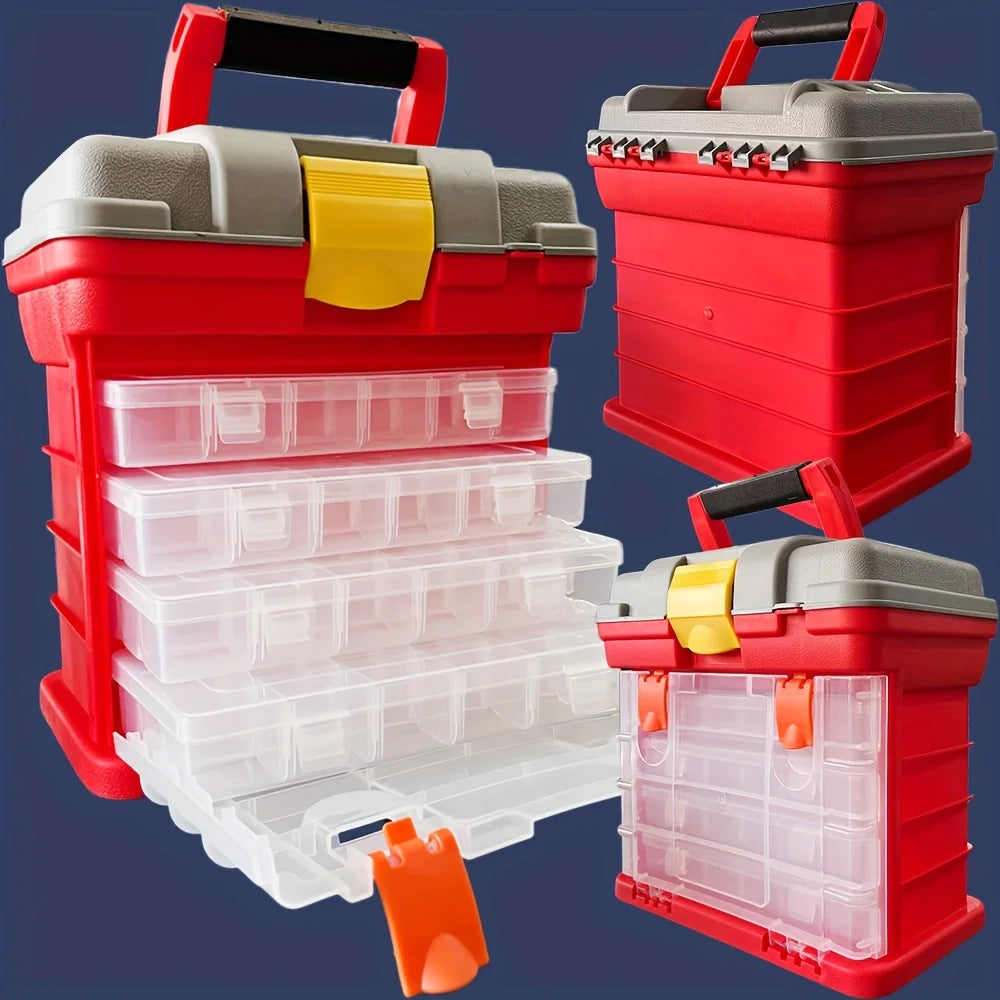 Multifunction Fishing Tackle Box Portable Lure Accessory Storage Box Angling Tool Case Handheld Organizer for Fishing Gear
