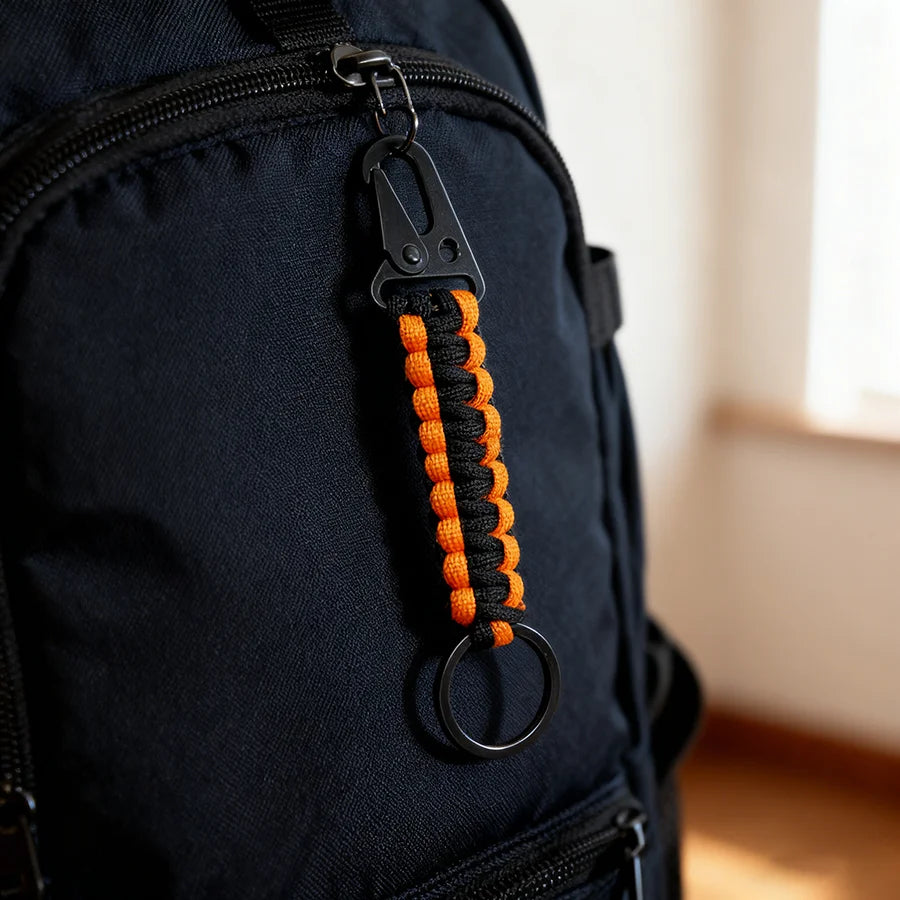 4 Styles Men Paracord Keychain Selected High Quality Outdoor Hiking Umbrella Ropes Adventure Camping Backpack Ornament Pendant
