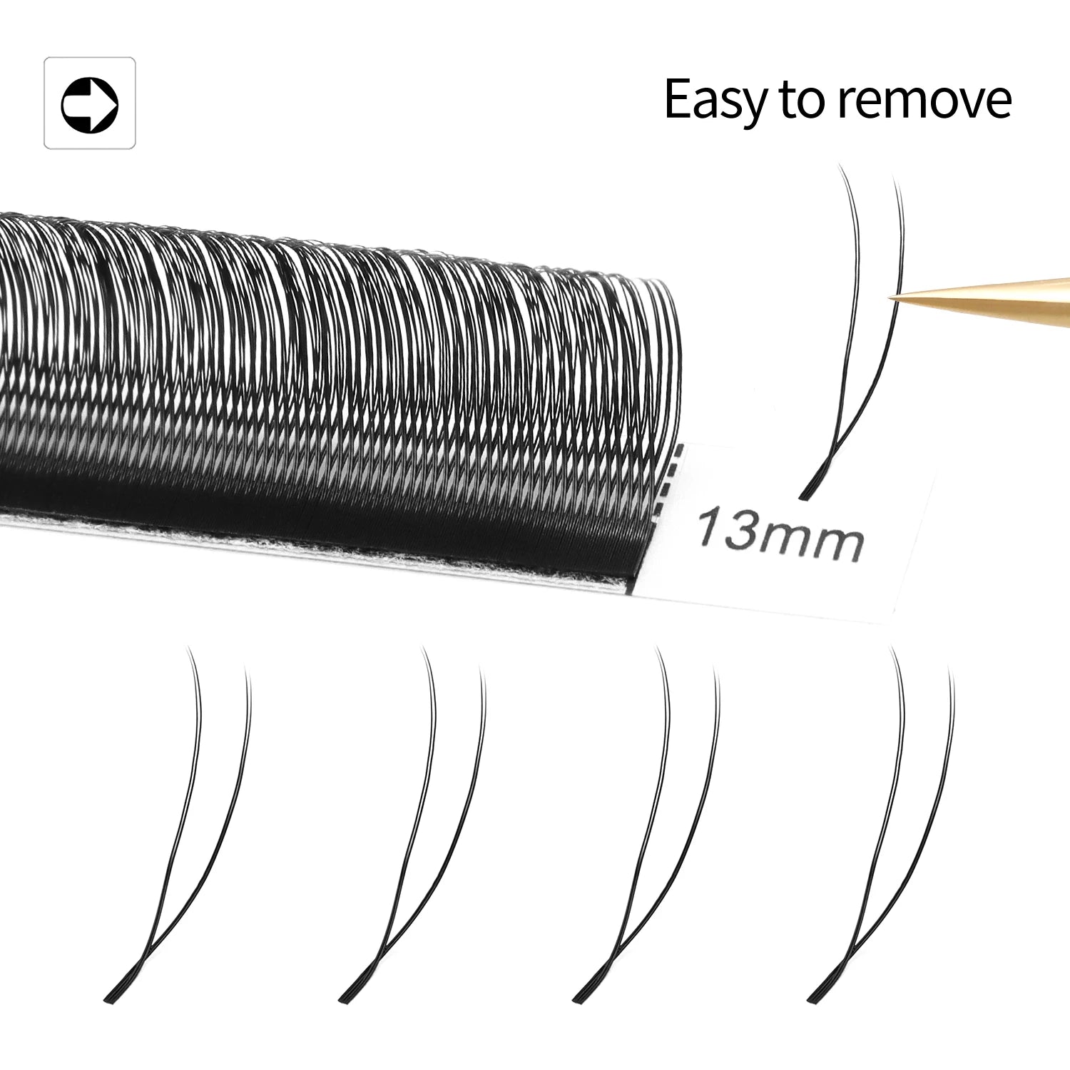 XIUSUZAKI  U-Shaped YY 3D 4D 5D W Eyelash Extensions New Style U/W Lashes Extension Mink Premade Volume Fans False Eyelashes