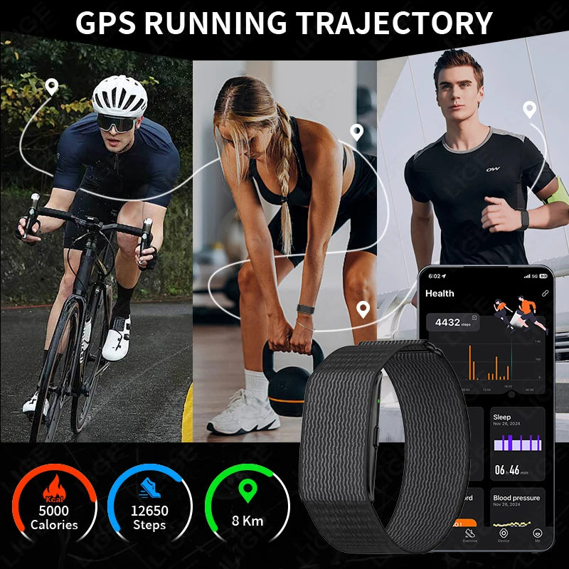 2025 New Smart Watch Fitness Sport Smart Bracelet For Men Women Heart Rate Blood Oxygen Health Monitor Waterproof Smartwatch Men