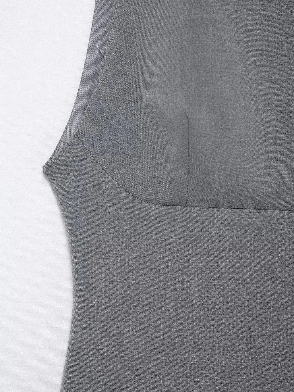 KONDALA Sleeveless O-Neck Mini Gray Dress for Women Sexy Patchwork Zipper Club Casual Fashion Spring Summer 2025 Vintage Dresses