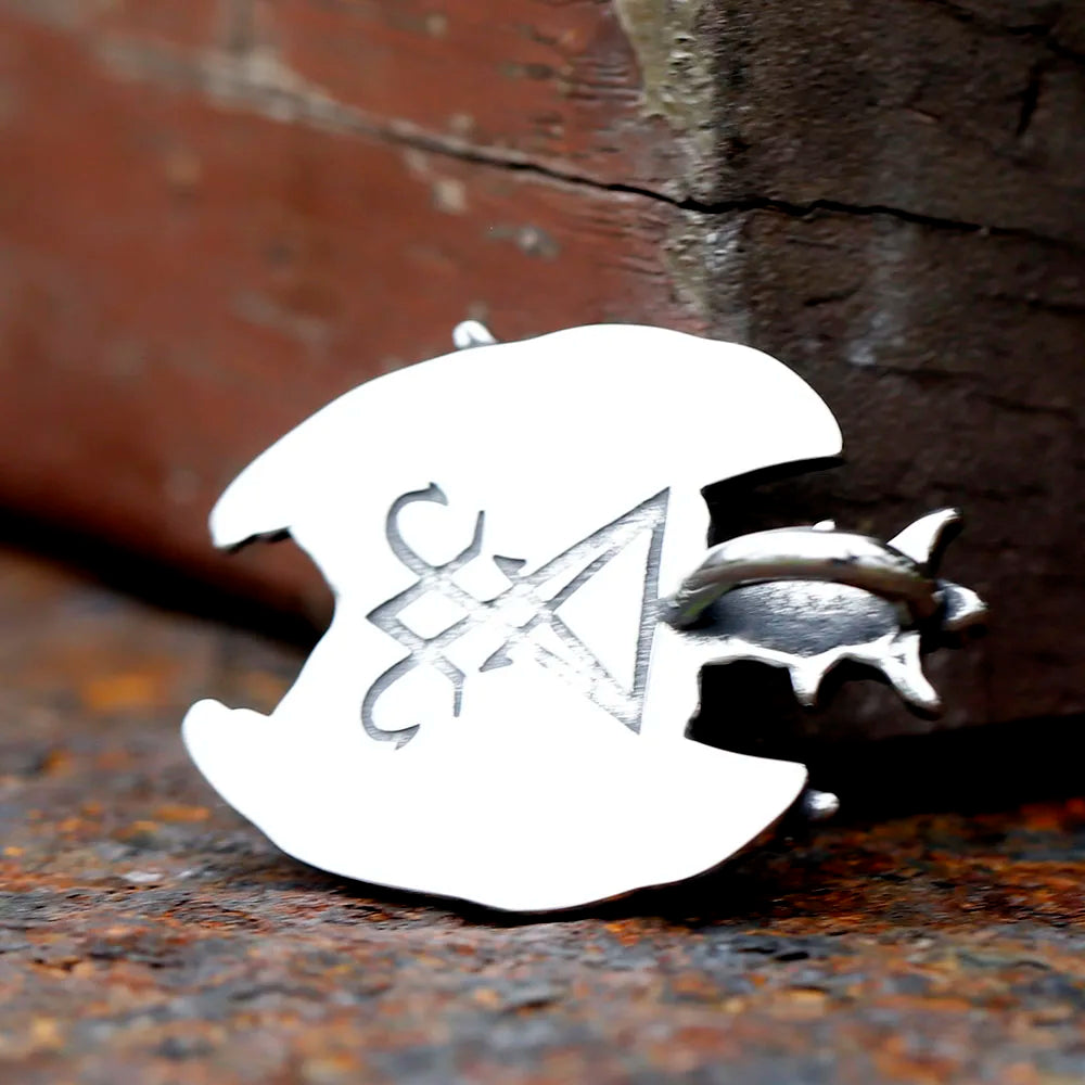 NEW Darkly Men's 316L Stainless-Steel Gothic Satan Goat Lucifer Pendant Necklace Animal Punk Jewelry For Boyfriend Gift