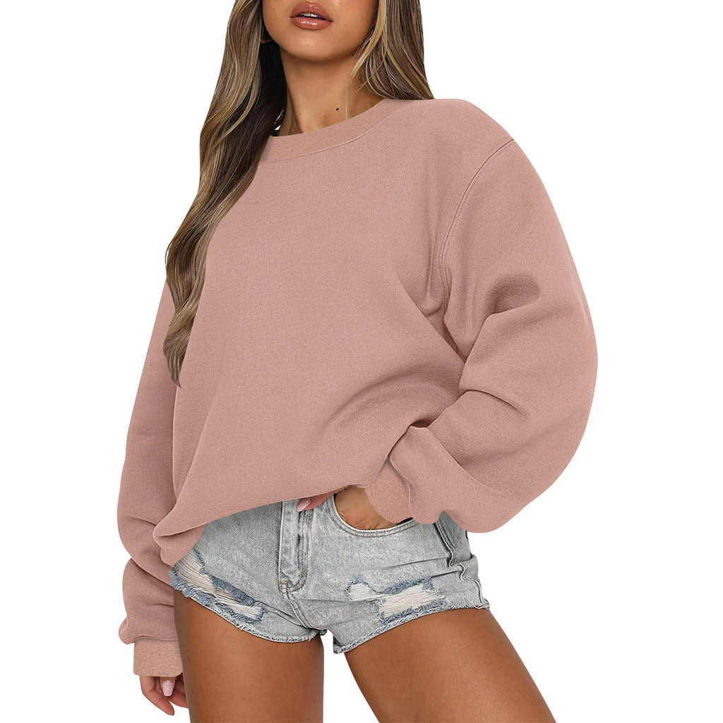 Womens Sweatshirts Oversized Crewneck Y2K Hoodies Fall Fashion 2025 Teen Girls Clothes Cute Winter Pullover Sweater