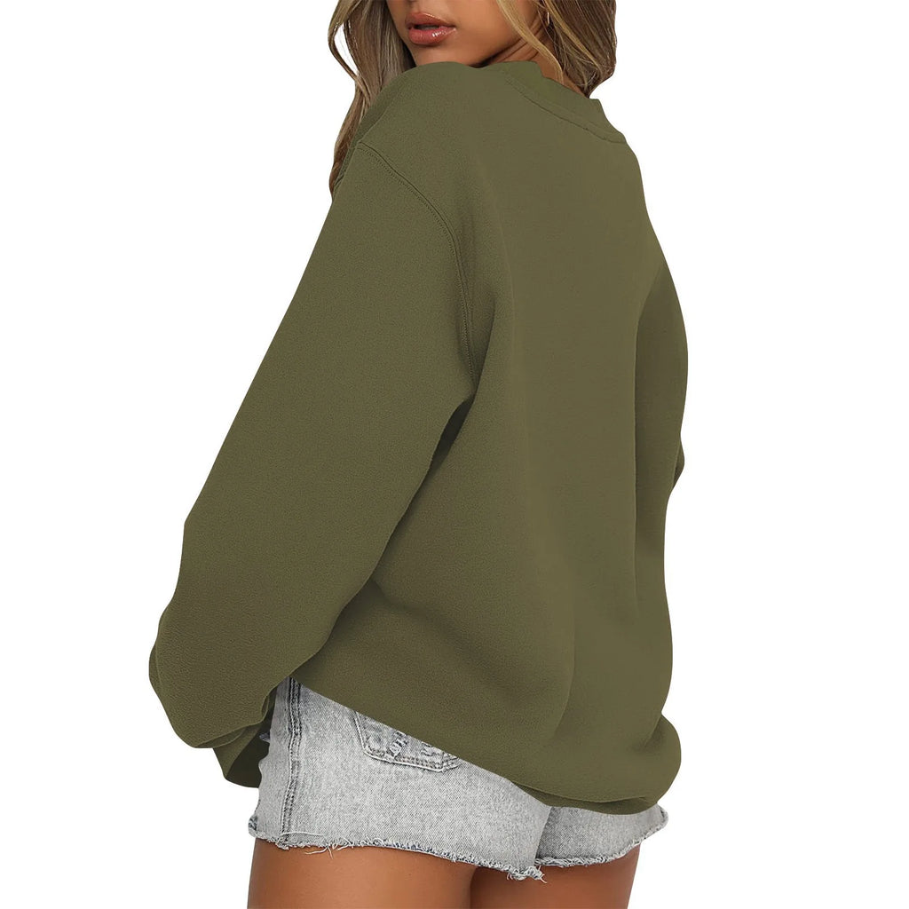 Womens Sweatshirts Oversized Crewneck Y2K Hoodies Fall Fashion 2025 Teen Girls Clothes Cute Winter Pullover Sweater