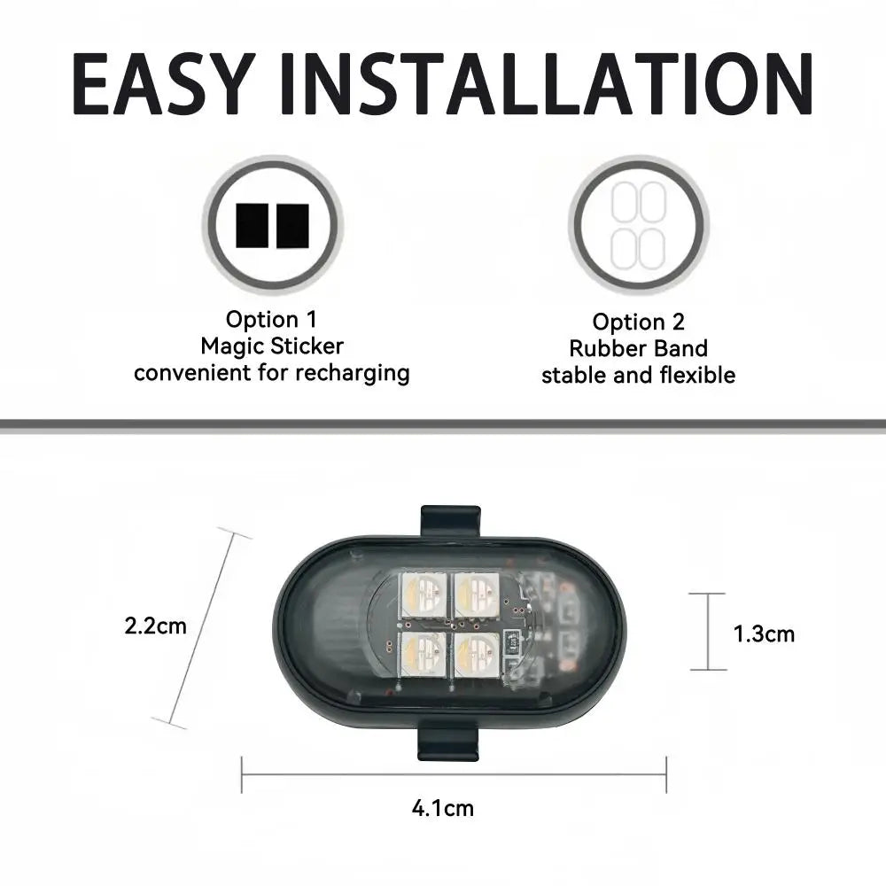 Wireless LED Strobe Lights Car Decor Atmosphere Light Warning Lights RGB Led Aircraft Strobe Lights Car Motorcycle LED Lights