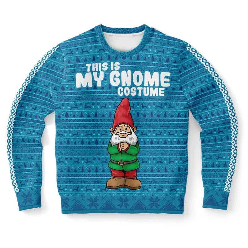 Jingle My Bells Ugly Christmas Sweater For Men Beer Party Print Santa Claus Pullover Sweatshirt Snowman Alpaca Pattern Sweater