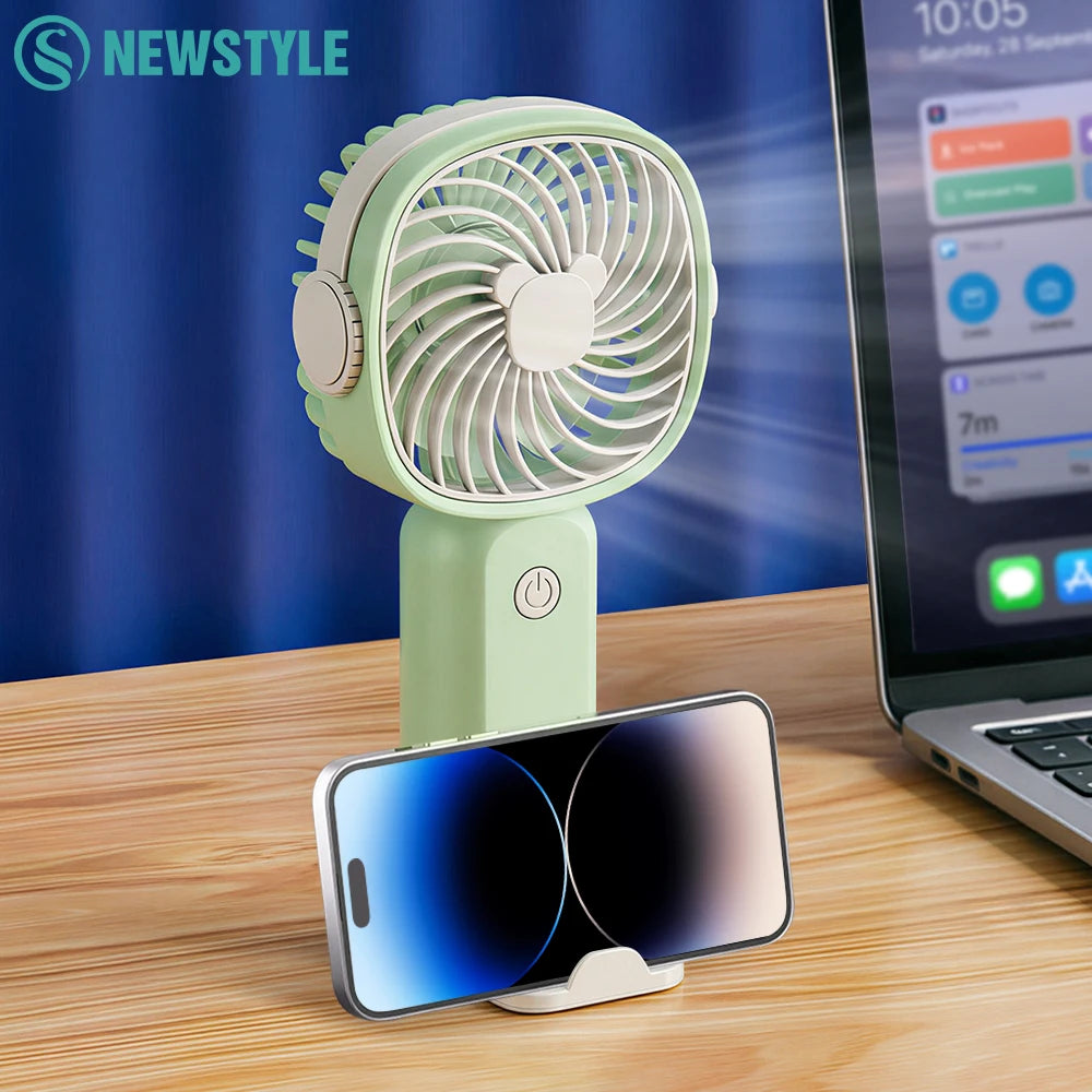 Mini USB Handheld Fan Multi-Functional Desktop With Stand Eectric Fan Students Outdoor Portable Portable Small Fan
